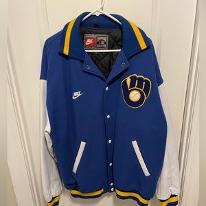 Milwaukee Brewers varsity style jacket by Nike
